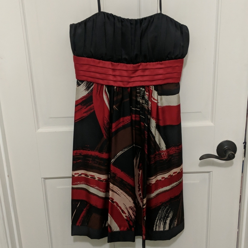 Max & Cleo silk prom dress short
